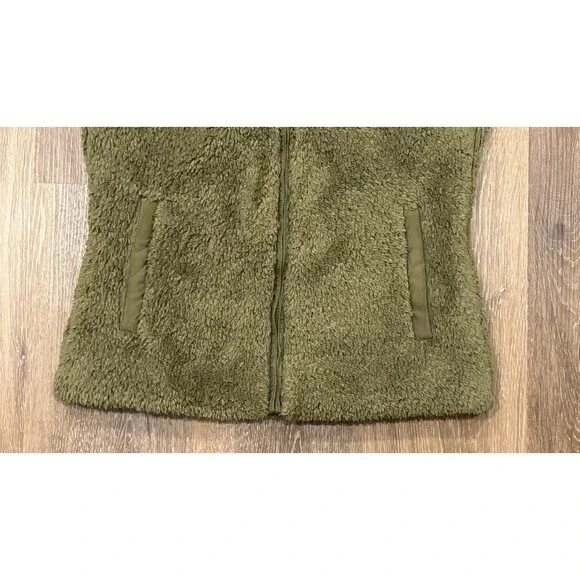 Patagonia Vest Womens Medium Green Fleece Los Gatos Full Zip Sherpa Outdoor - Picture 9 of 12